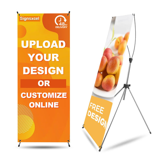 Custom 39" Retractable Banner Stand,  Graphic and Case - Easy Transport,  Portable, Quick Setup